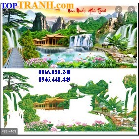 Tranh gắn đá non nước hữu tình